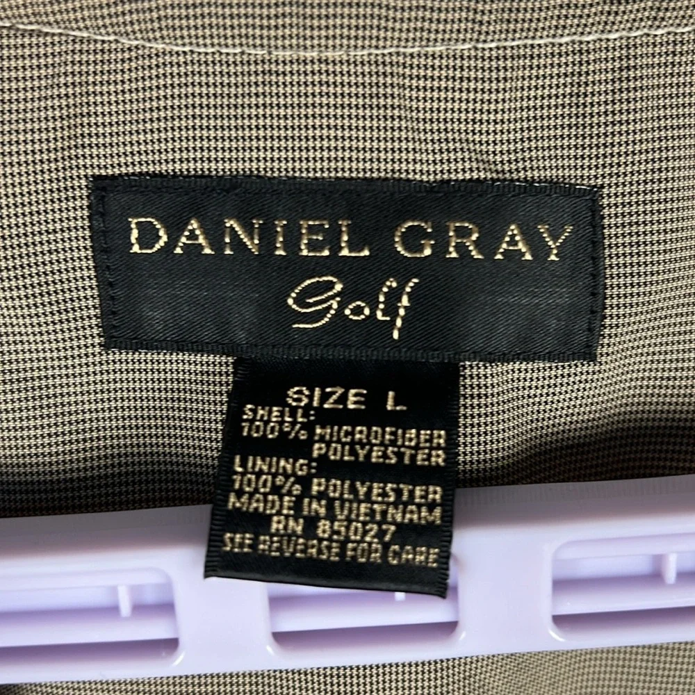 Daniel Gray Golf Cream Pullover Windbreaker Long Sleeve‎